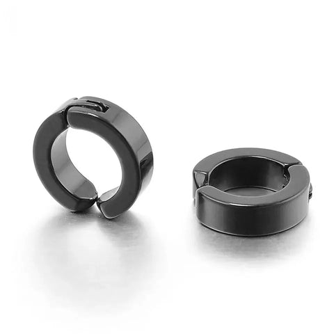 Non-Piercing Hoop Stud Earring For Men