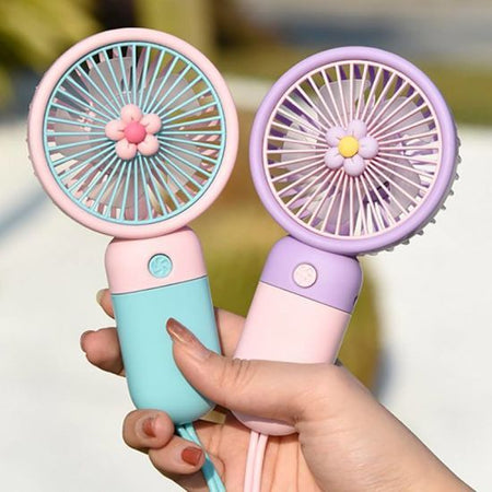 Ultra-Cool Mini Handheld Fan – Powerful Rechargeable Portable Fan with Strong Airflow & Long Battery Life