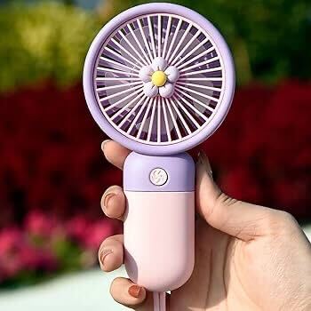 Ultra-Cool Mini Handheld Fan – Powerful Rechargeable Portable Fan with Strong Airflow & Long Battery Life