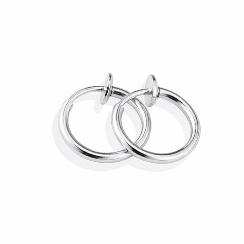 Pair Stainless Steel Spring Men's Earrings