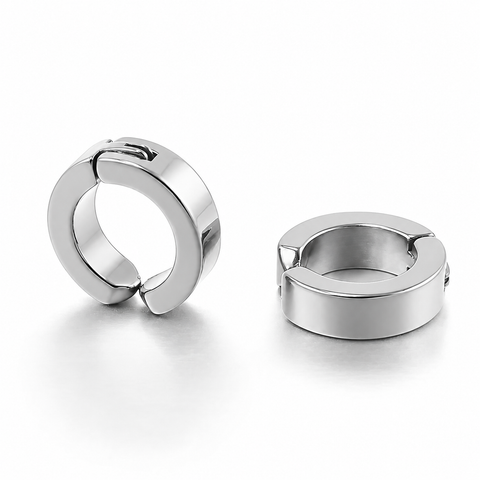 Non-Piercing Hoop Stud Earring For Men