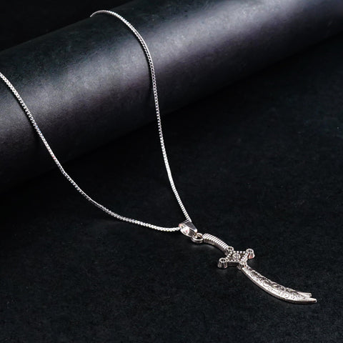 Silver Zulfiqar Necklace Pendant